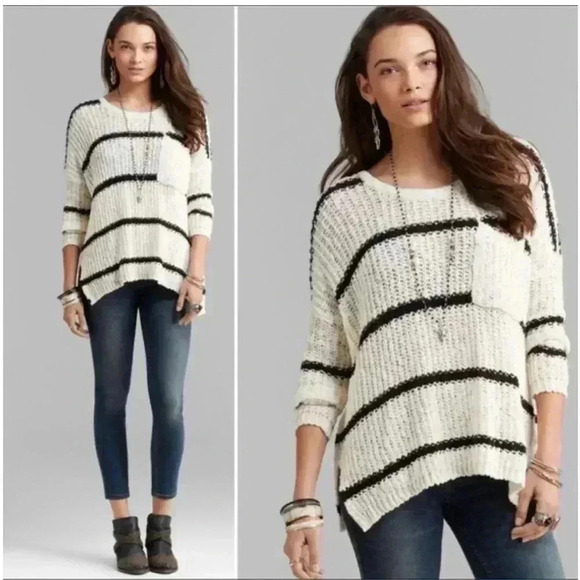 Free People Oversized Greenwich Village Sweater in Green in Size XS - Picture 6 of 6